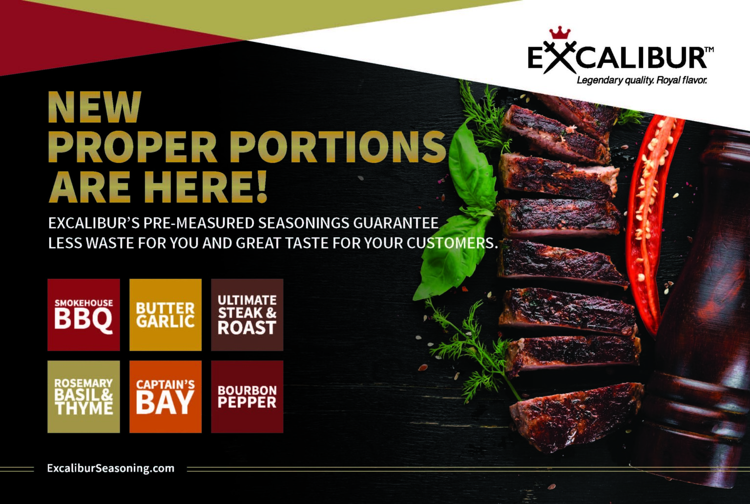 New Proper Portions Are Here Excalibur Seasoning 